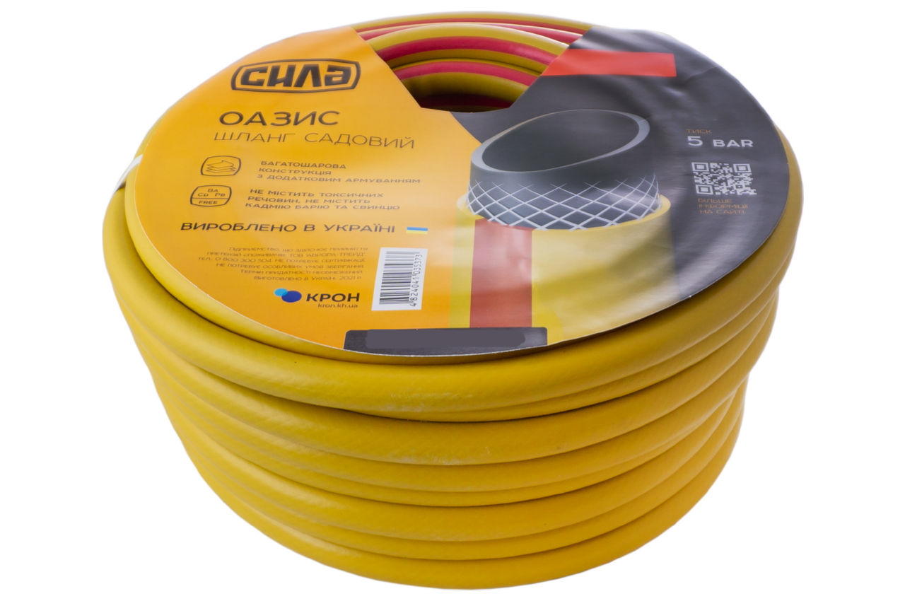 Шланг поливочный Сила - 3/4" x 50 м оазис