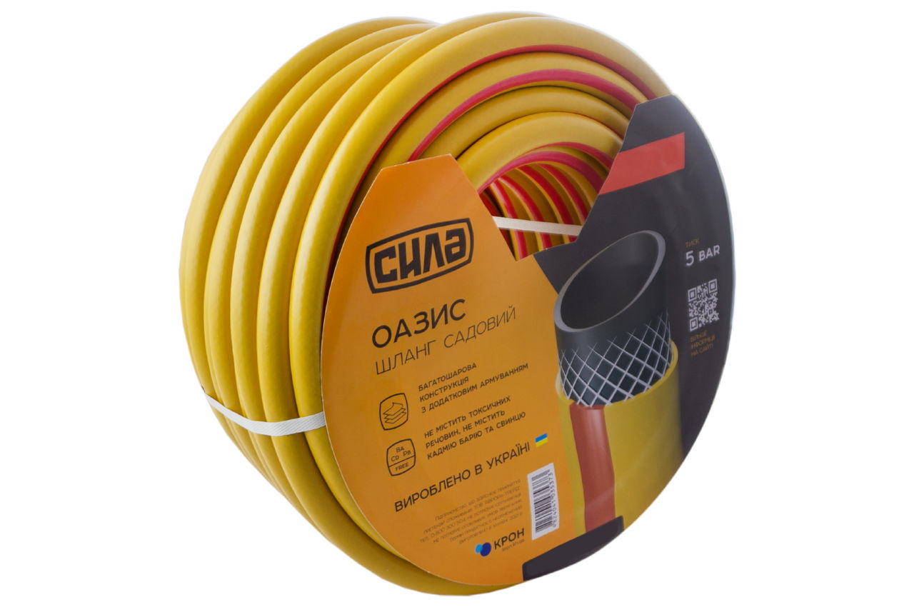Шланг поливочный Сила - 3/4" x 50 м оазис