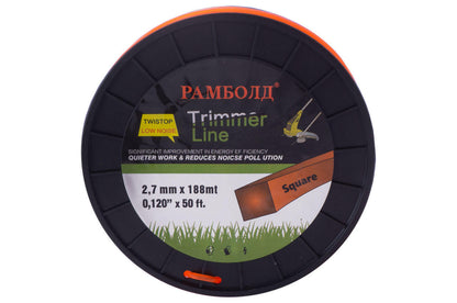 Леска для триммера Рамболд - 2,7 мм x 188 м квадрат