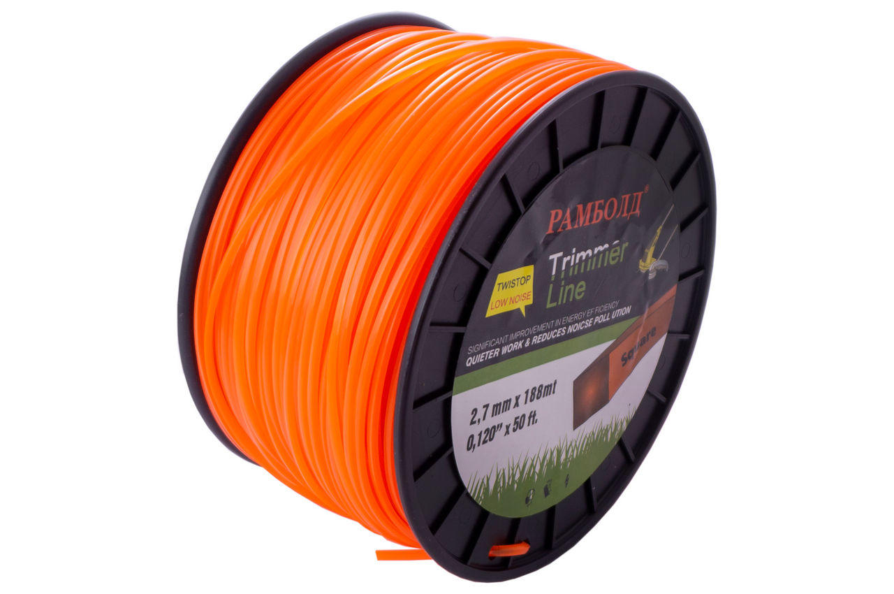 Леска для триммера Рамболд - 2,7 мм x 188 м квадрат