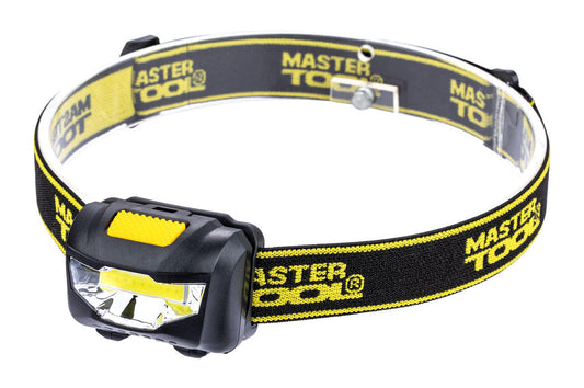 Фонарь налобный Mastertool - 1LED x 1 Вт x 3 режима