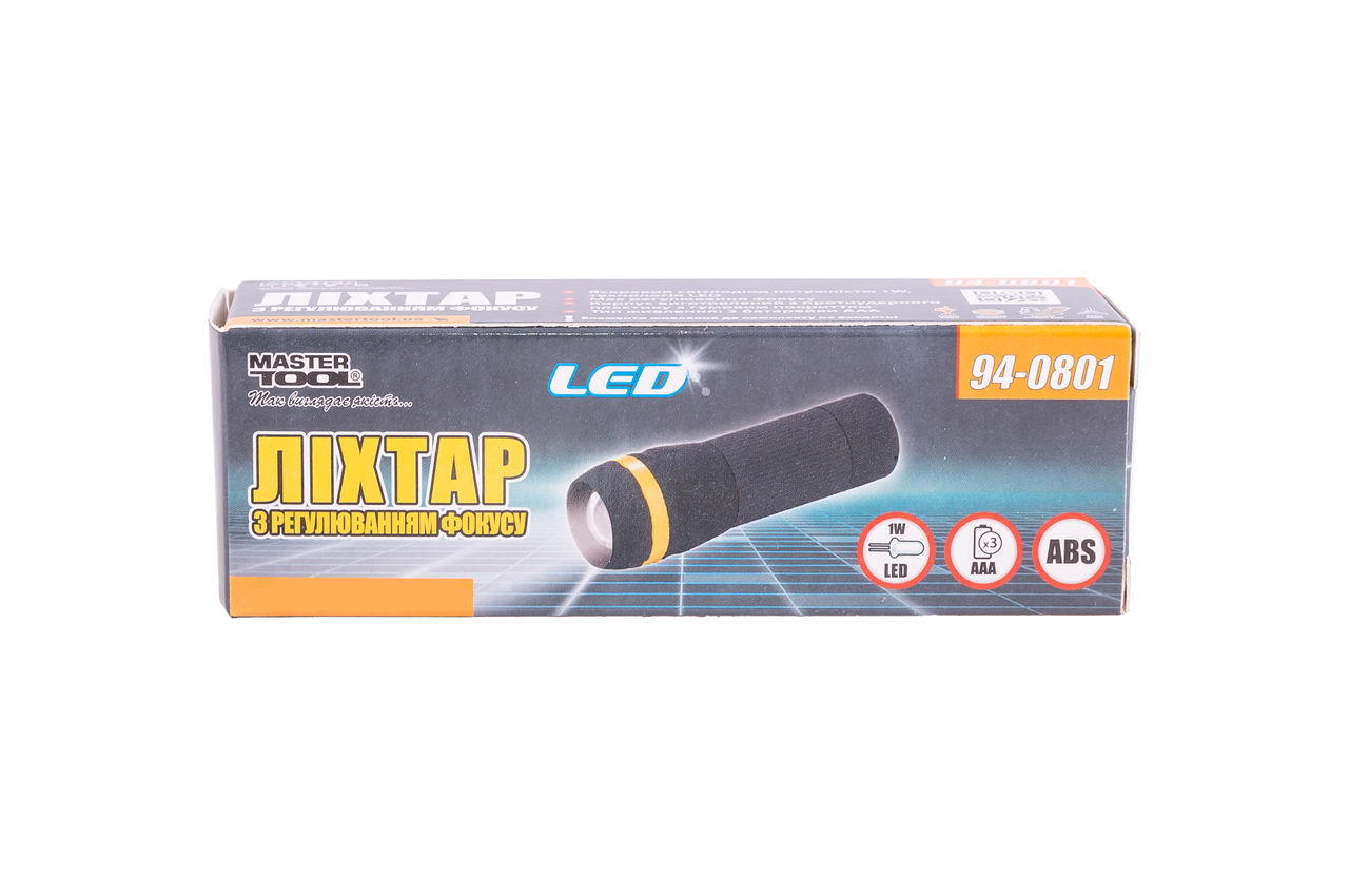 Фонарь ручной Mastertool - 1LED x 1 Вт