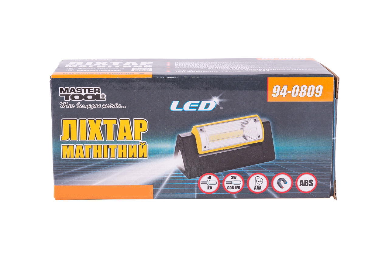 Фонарь магнитный Mastertool - 7LED x 3 Вт (1COB)