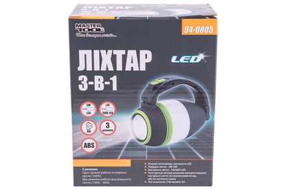 Фонарь кемпинговый Mastertool - 11LED x 3 Вт (1COB) x 3 режима