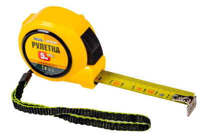 Рулетка Mastertool - 5 м x 19 мм автостоп