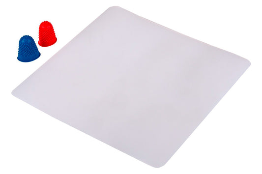 Коврик для пистолета клеевого Mastertool - 200 x 200 мм + 2 наперстка