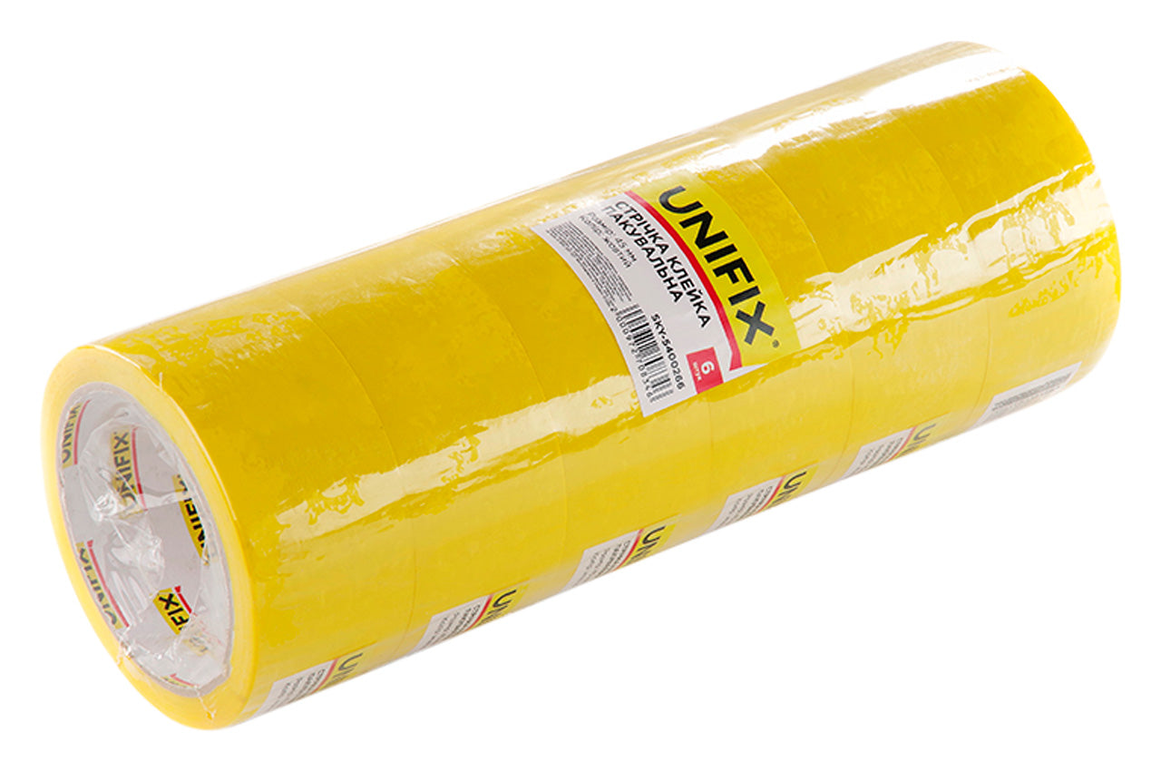 Скотч Unifix - 45 мм x 80 м x 40 мкм желтый