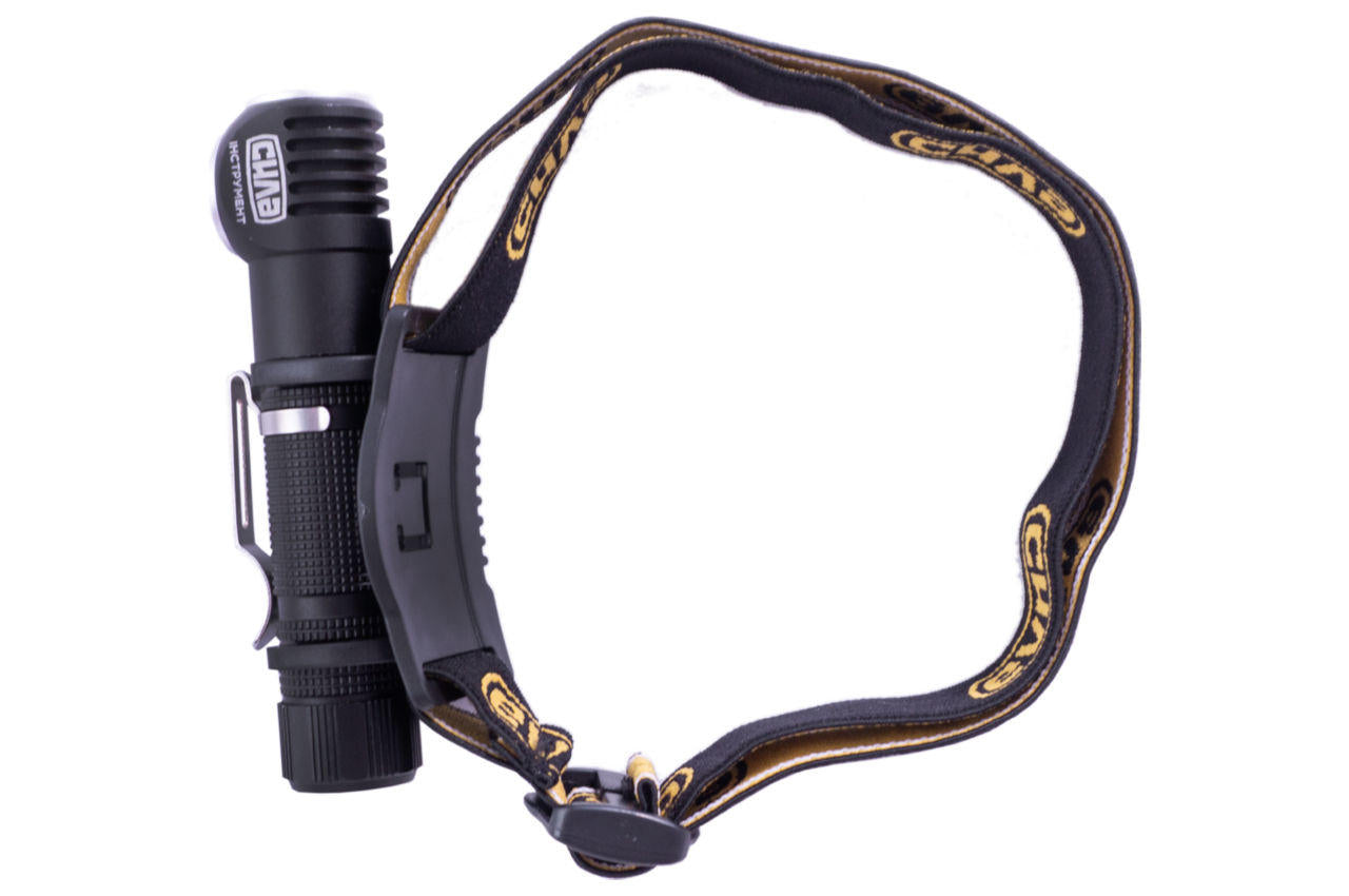 Фонарь налобный Сила - ом 2-в-1