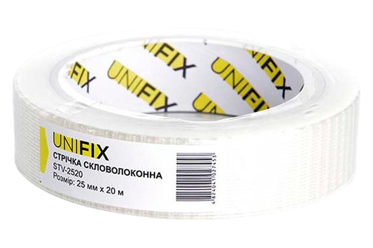 Лента стеклотканевая Unifix - 25 мм x 20м