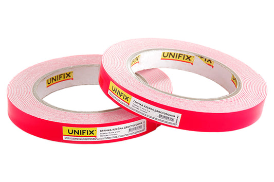Лента двухсторонняя Unifix - 15 мм x 5 м вспененная белая