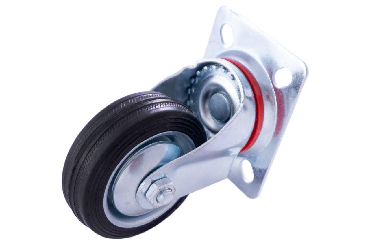 Опора колесная FZB - 75 мм платформа черная