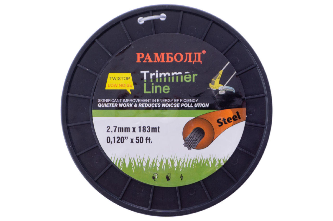 Леска для триммера Рамболд - 2,7 мм x 183 м трос
