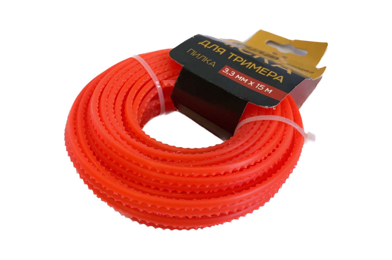 Леска для триммера Сила - 3,3 мм x 15 м квадрат пиранья