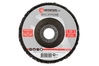 Диск зачистной вспененный Intertool - 125 x 13 мм x P46 черный