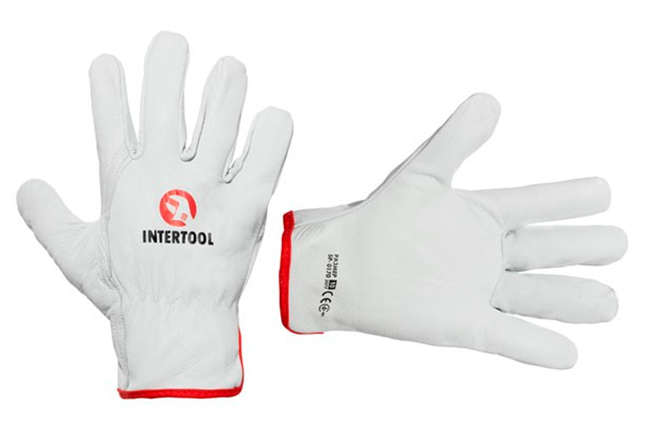 Перчатка Intertool - овечья кожа 10"