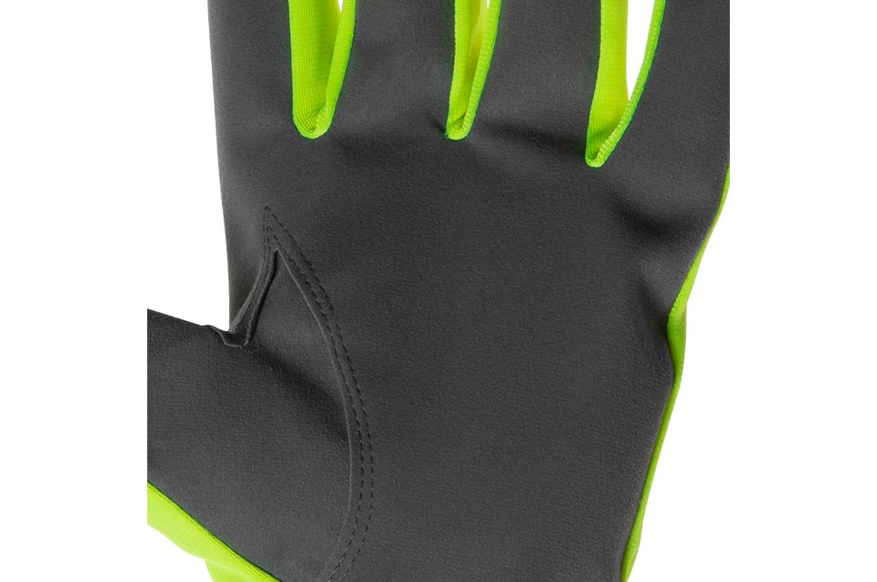 Перчатка Intertool - комбинированная козья кожа флуоресцентная зеленая 10"