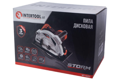 Пила циркулярная Intertool - 2000 Вт x 235 мм Storm