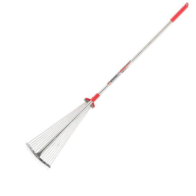 Грабли веерные Intertool - 15 прутьев раздвижные с ручкой PRO