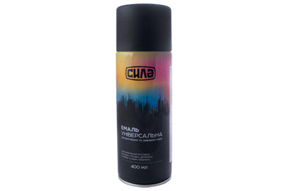 Краска аэрозольная Сила - 400 мл RAL 9005 черная мат