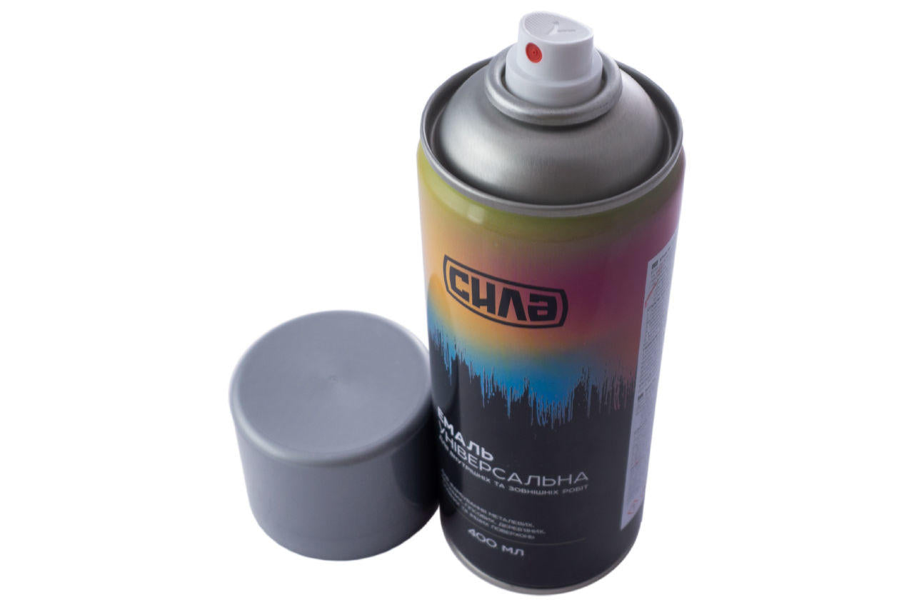 Краска аэрозольная Сила - 400 мл RAL 9006 серебристая