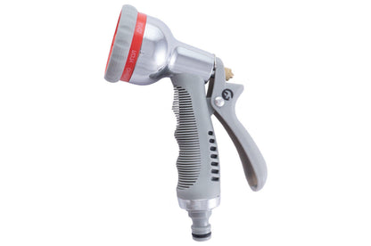Пистолет-распылитель для полива Intertool - 8 функций хром x 1 адаптер x 2 коннектора