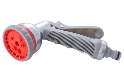 Пистолет-распылитель для полива Intertool - 8 функций хром x 1 адаптер x 2 коннектора