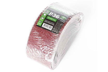 Лента шлифовальная Apro - 75 x 457 мм x Р36 (10 шт.)