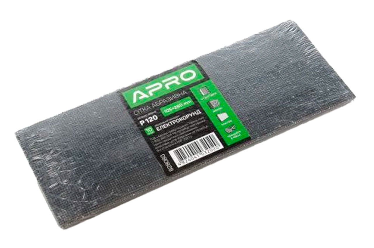 Сетка абразивная Apro - 105 x 280 мм x Р120 (10 шт.)