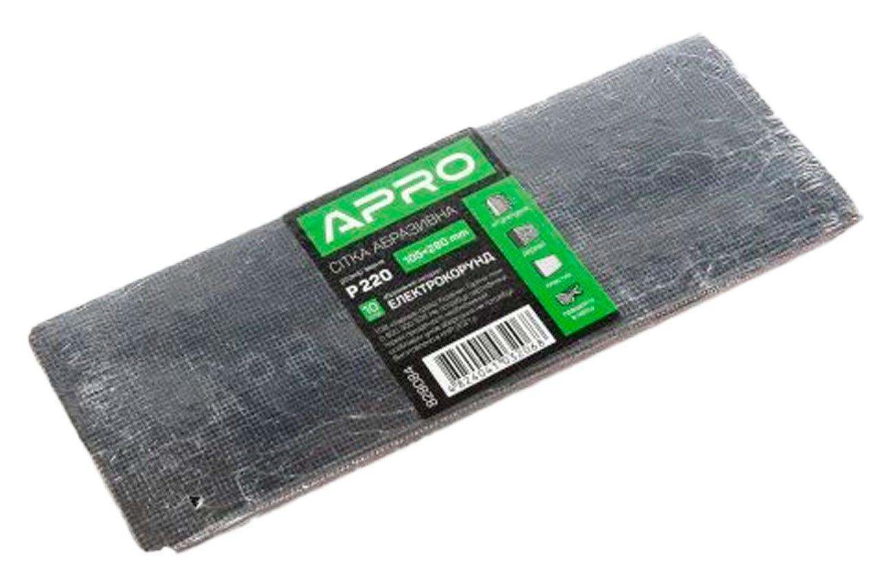Сетка абразивная Apro - 105 x 280 мм x Р220 (10 шт.)