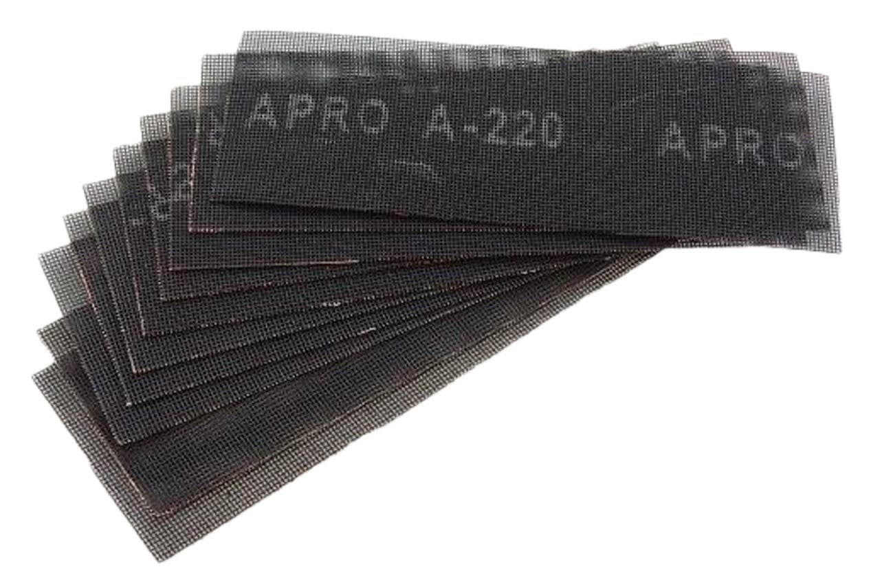 Сетка абразивная Apro - 105 x 280 мм x Р220 (10 шт.)