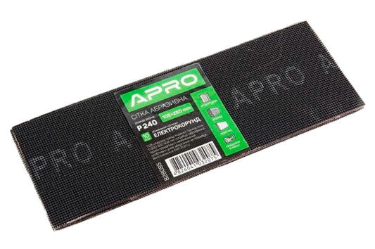 Сетка абразивная Apro - 105 x 280 мм x Р240 (10 шт.)