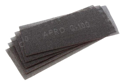 Сетка абразивная Apro - 115 x 280 мм x Р100 PRO (5 шт.)