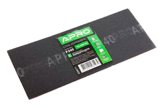 Сетка абразивная Apro - 115 x 280 мм x Р240 PRO (5 шт.)
