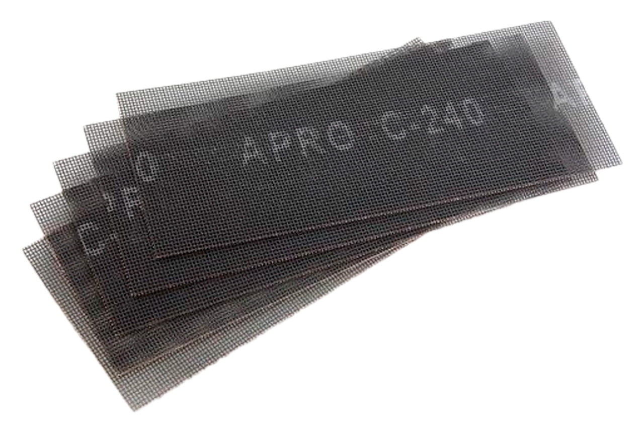 Сетка абразивная Apro - 115 x 280 мм x Р240 PRO (5 шт.)