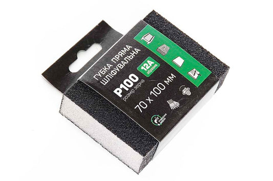 Губка шлифовальная Apro - 100 x 70 x 25 мм x P100 прямая