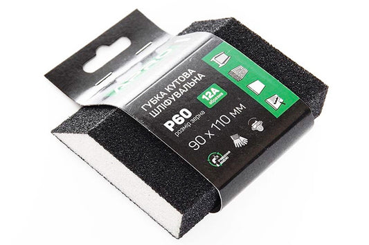 Губка шлифовальная Apro - 110 x 90 x 25 мм x P60 трапеция