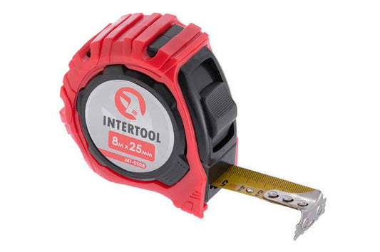 Рулетка Intertool - 8 м x 25 мм магніт