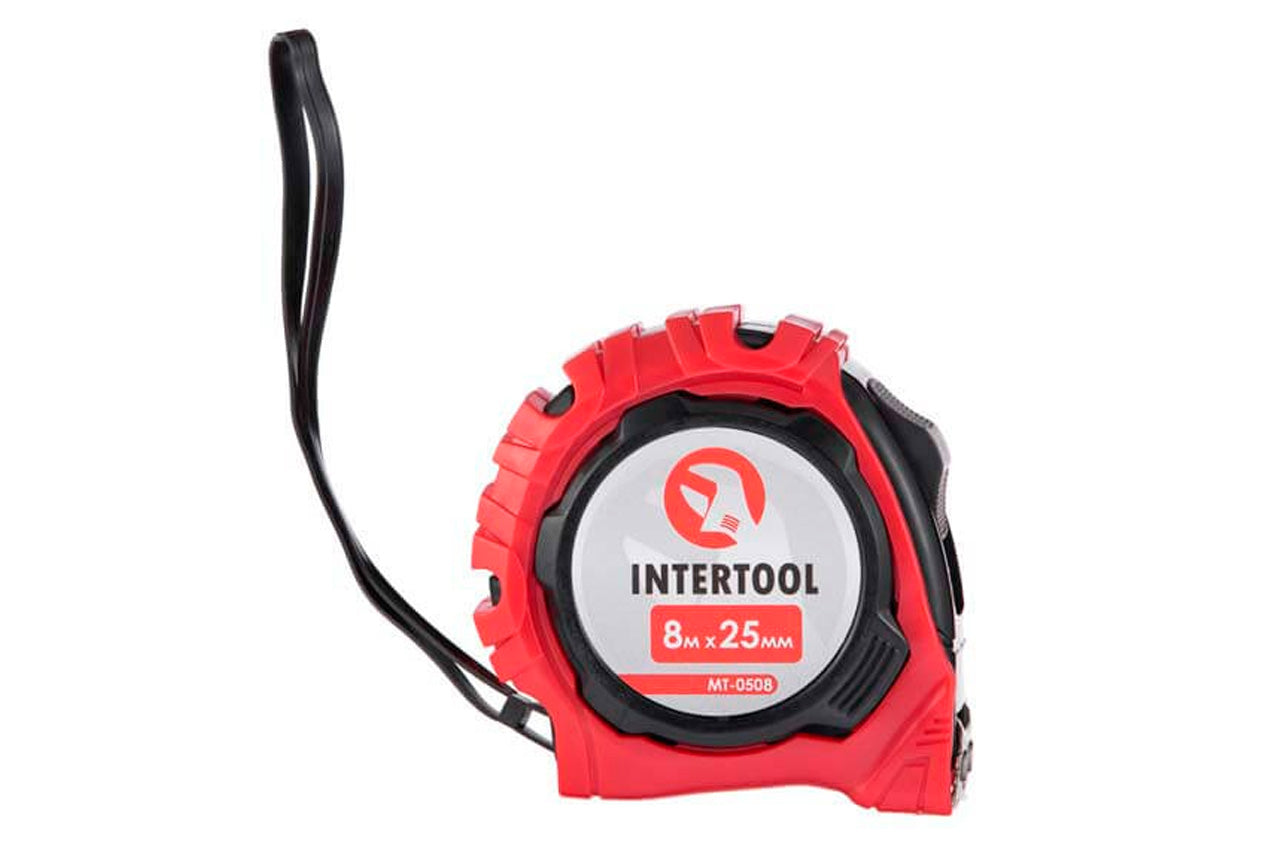 Рулетка Intertool - 8 м x 25 мм магнит