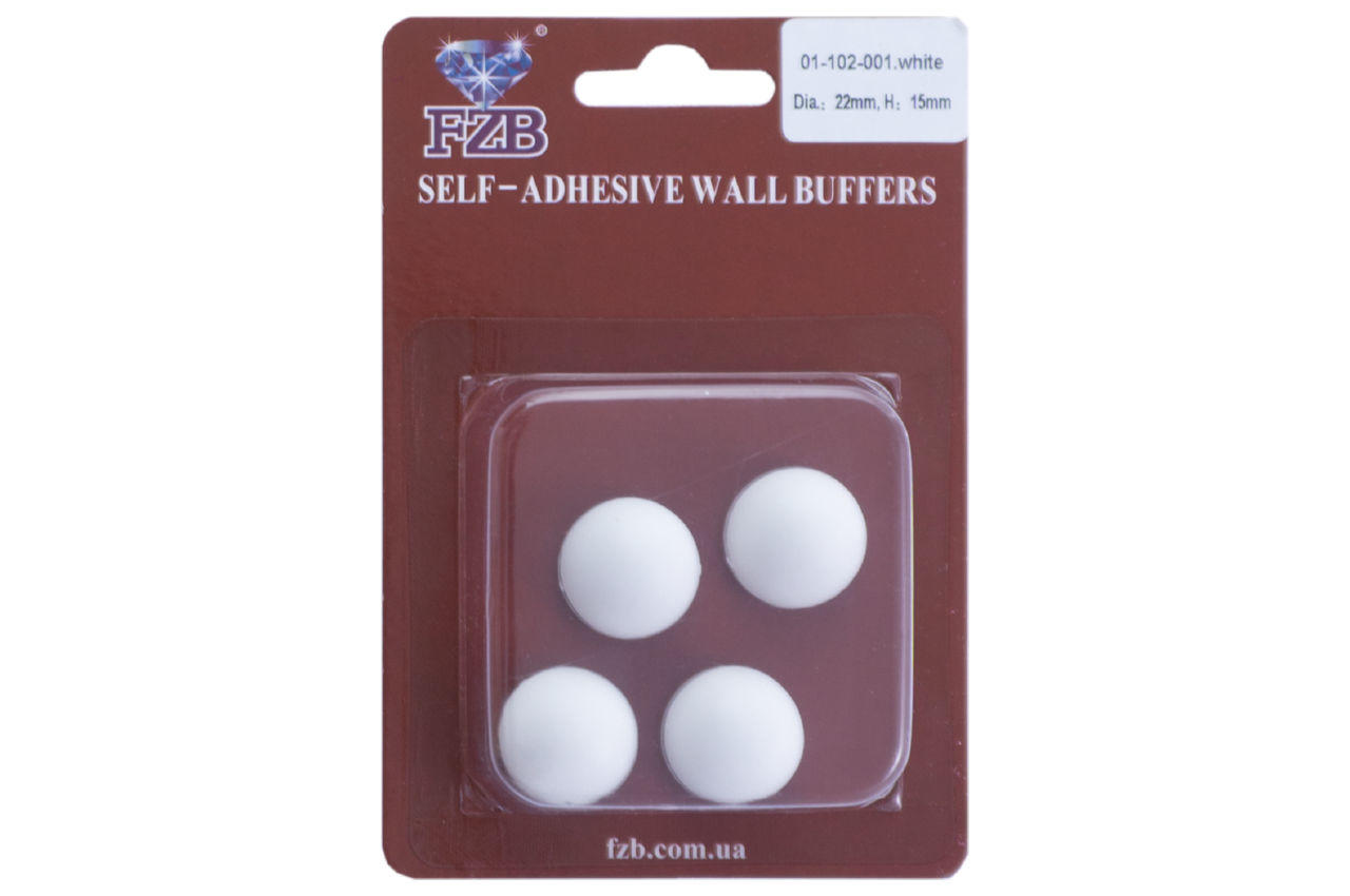 Стопор дверной FZB - 22 x 15 мм самоклеящийся (4 шт.)