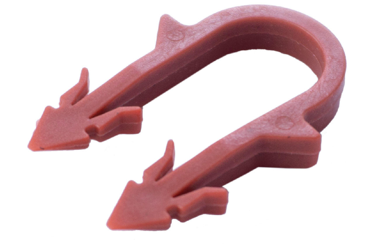 Скоба якорная Apro - 16 x 43 мм красная (100 шт.)