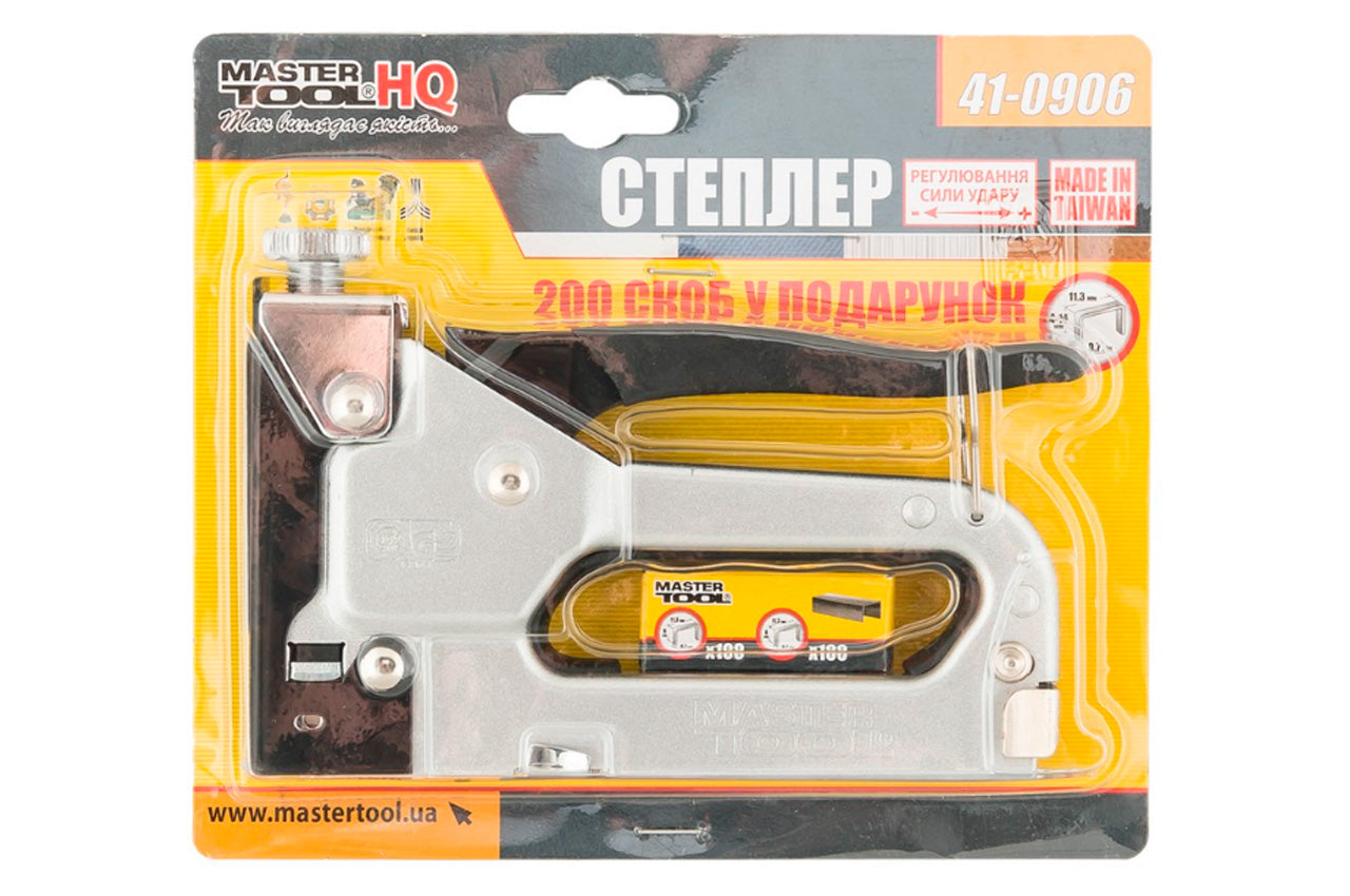 Степлер пружинный Mastertool - скоба 11,3 x 0,7 x 4-14 мм