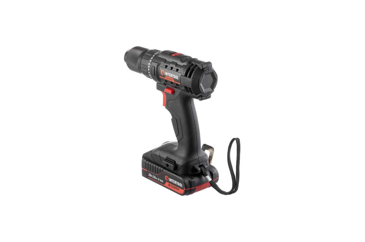 Шуруповерт аккумуляторный Intertool - 20В x 2Ач Li-Ion Storm