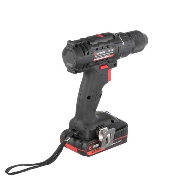 Шуруповерт аккумуляторный Intertool - 20В x 2Ач Li-Ion Storm