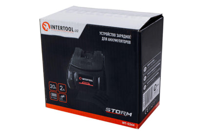 Зарядное устройство для аккумулятора Intertool - 20В x 2Ач Li-Ion Storm