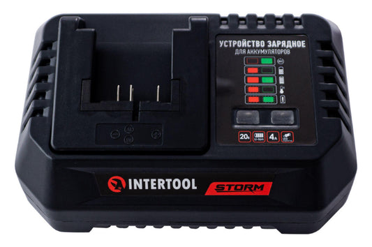 Зарядное устройство для аккумулятора Intertool - 20В x 4Ач Li-Ion Storm