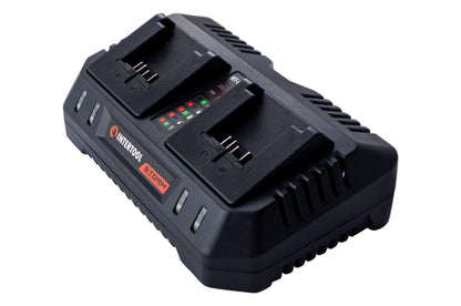 Зарядное устройство для аккумулятора Intertool - 20В x 4Ач Li-Ion Storm для 2 АКБ
