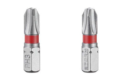 Бита Intertool - PH3 x 25 мм Storm (2 шт.)