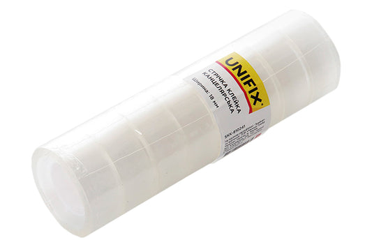 Скотч канцелярський Unifix - 18 мм x 14 м (8 шт.)