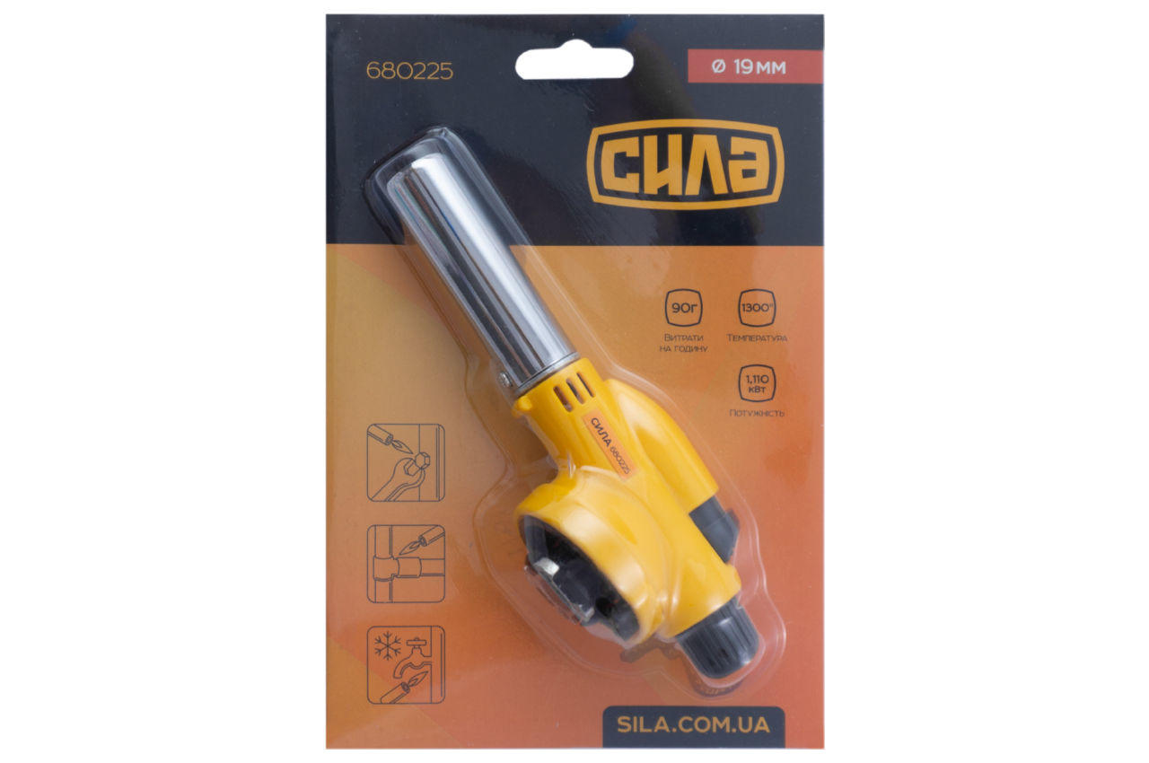 Горелка газовая c пьезоподжигом Сила - 20 x 156 мм