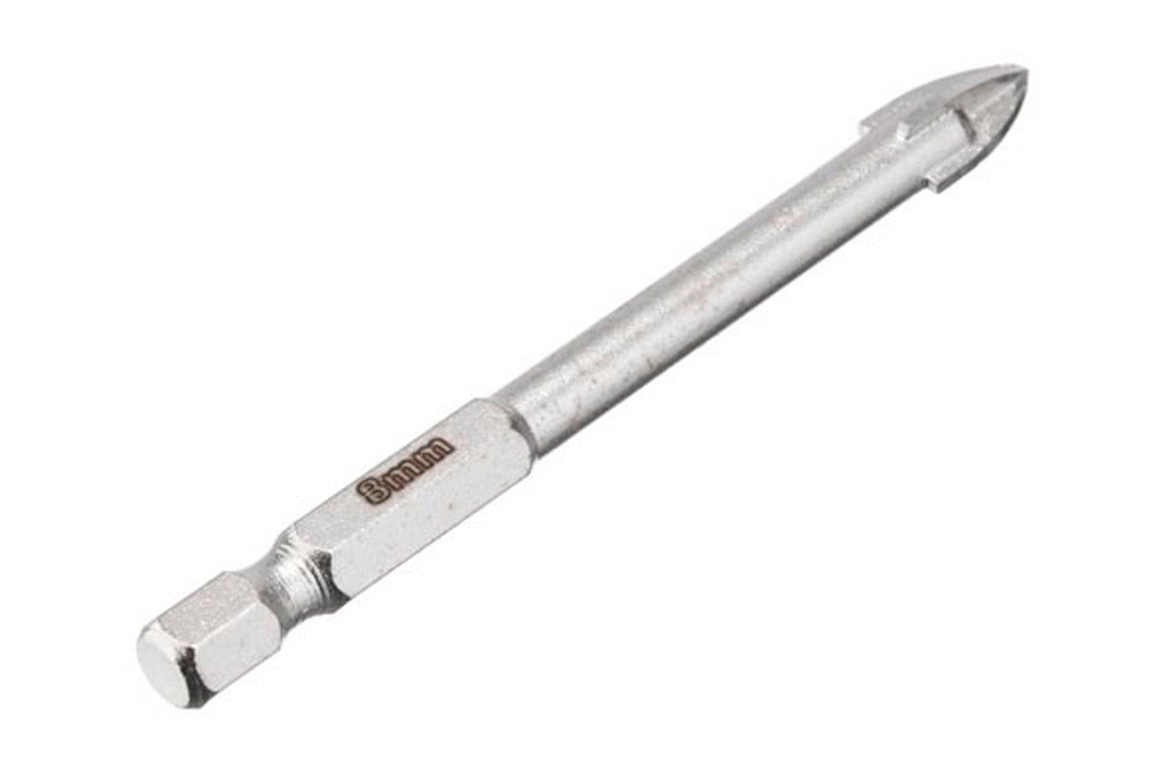 Сверло по стеклу и керамике Intertool - 8 мм HEX